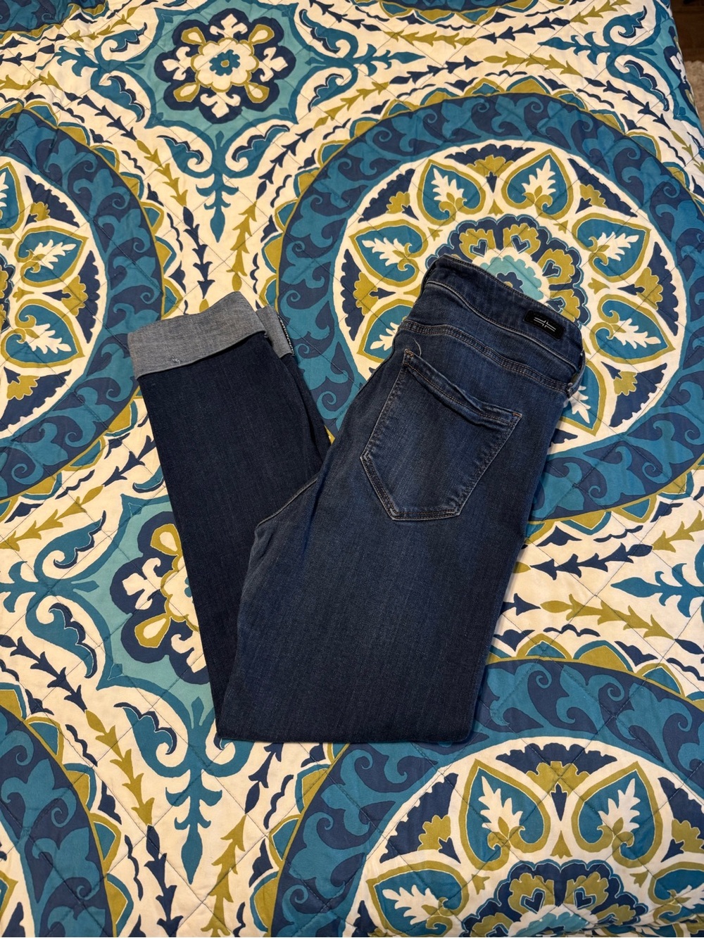 Liverpool Dark Blue Cropped Jeans
